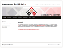 Tablet Screenshot of mediations.ch